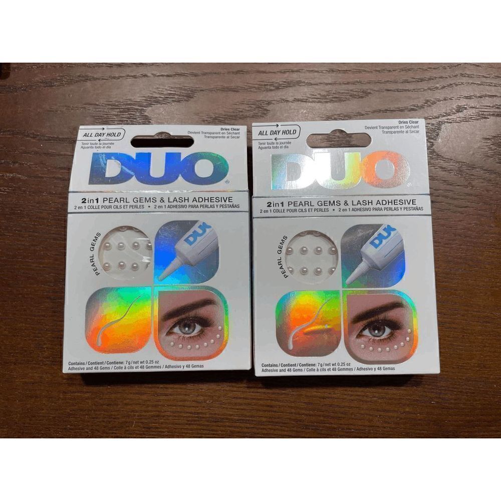 DUO 2 in 1 Pearl Gems and Lash Adhesive Kits Lot of 2